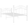 Voir la diapositive 5 : VIDAXL Cadre de lit sans matelas blanc metal 90x200 cm