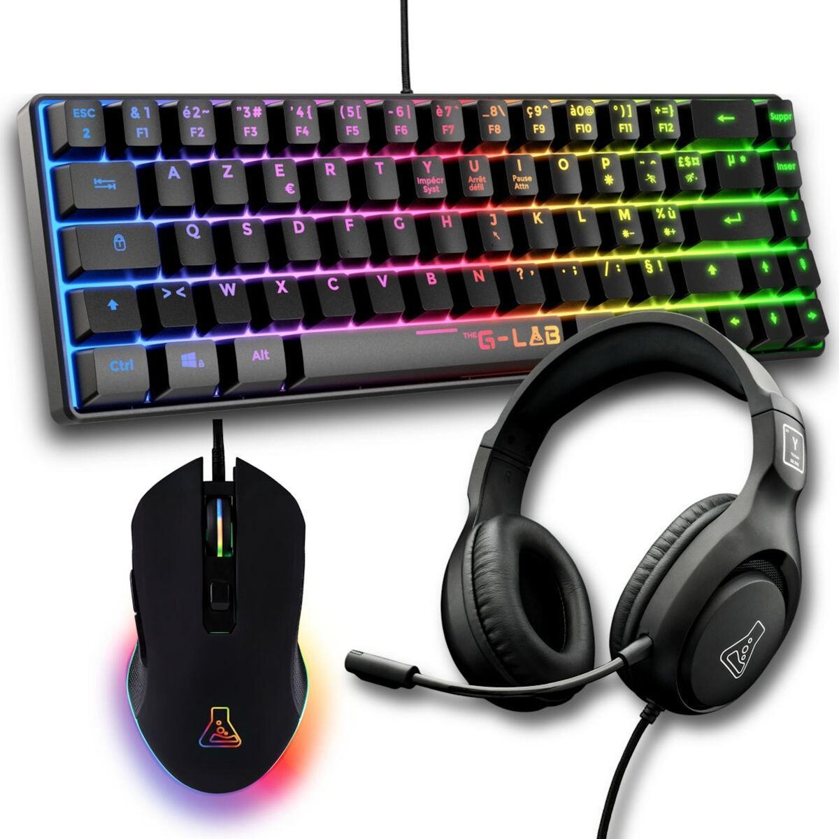 THE G-LAB Clavier gamer Combo Hydrogen 3 en 1