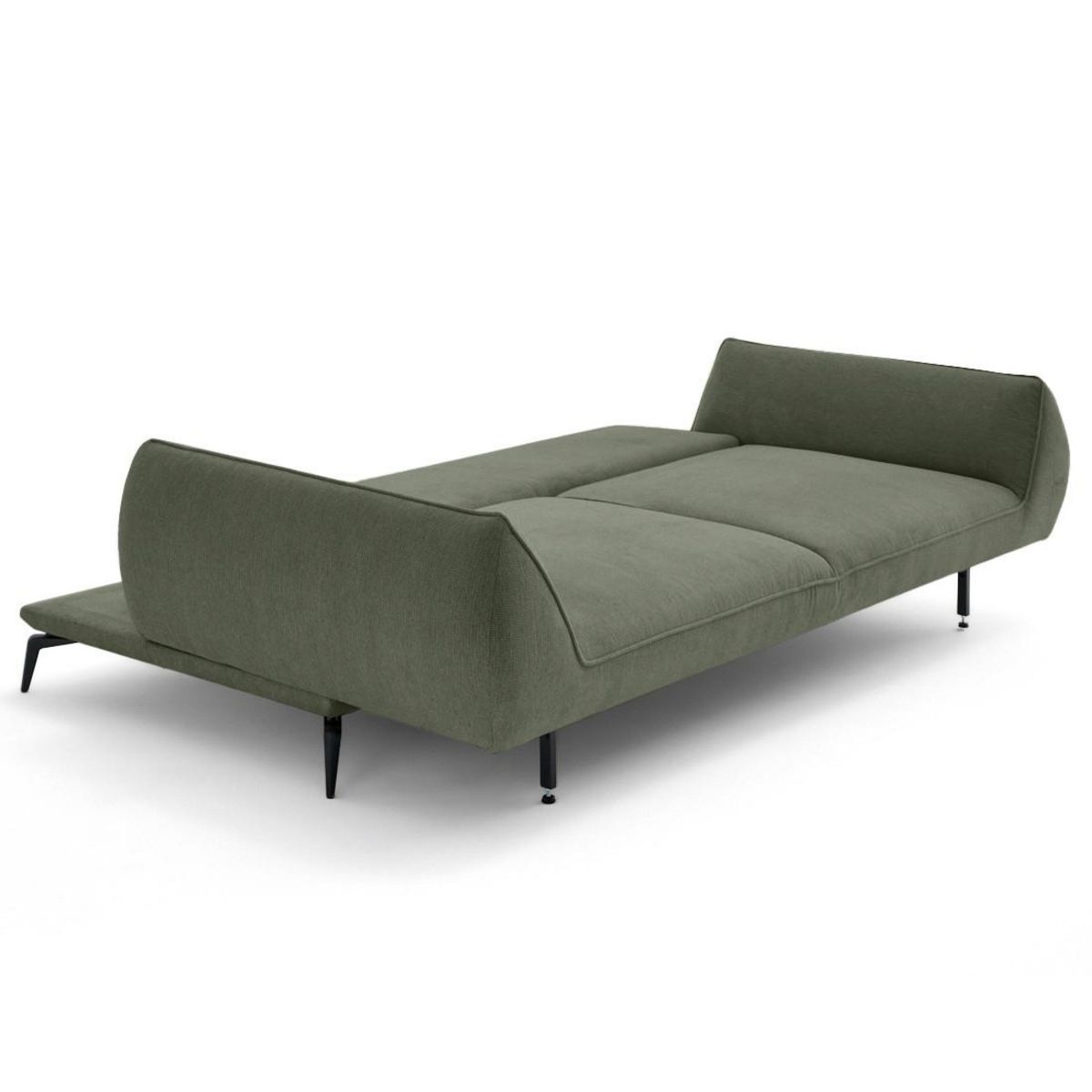 LISA DESIGN Arica - canapé droit 3 places convertible en tissu texturé