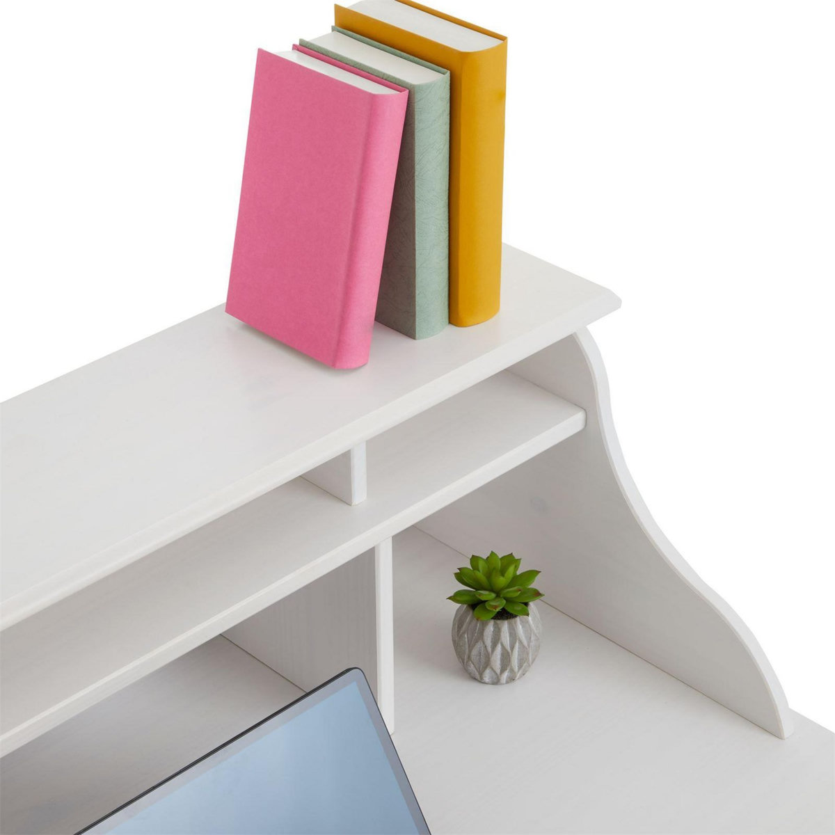 IDIMEX Bureau secrétaire MARLENE, avec 2 tiroirs, en pin massif