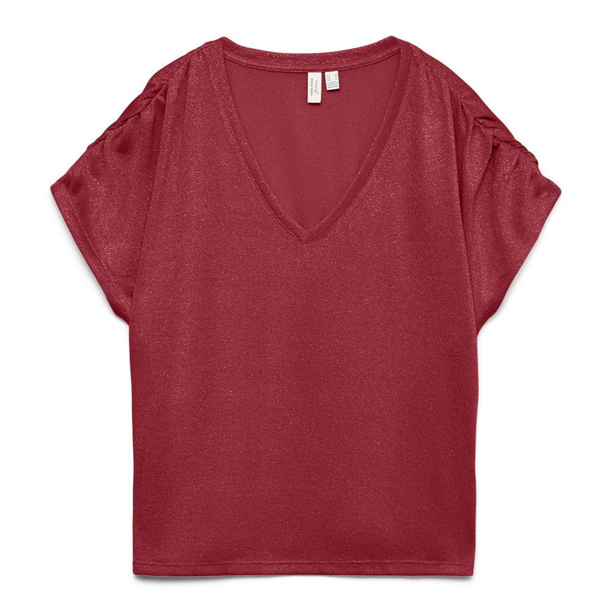 Vero Moda T-Shirt Rouge Femme Vero Moda Golda. Coloris disponibles : Rouge