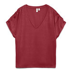 Vero Moda T Shirt  Femme Vero Moda Golda. Coloris disponibles : Rouge