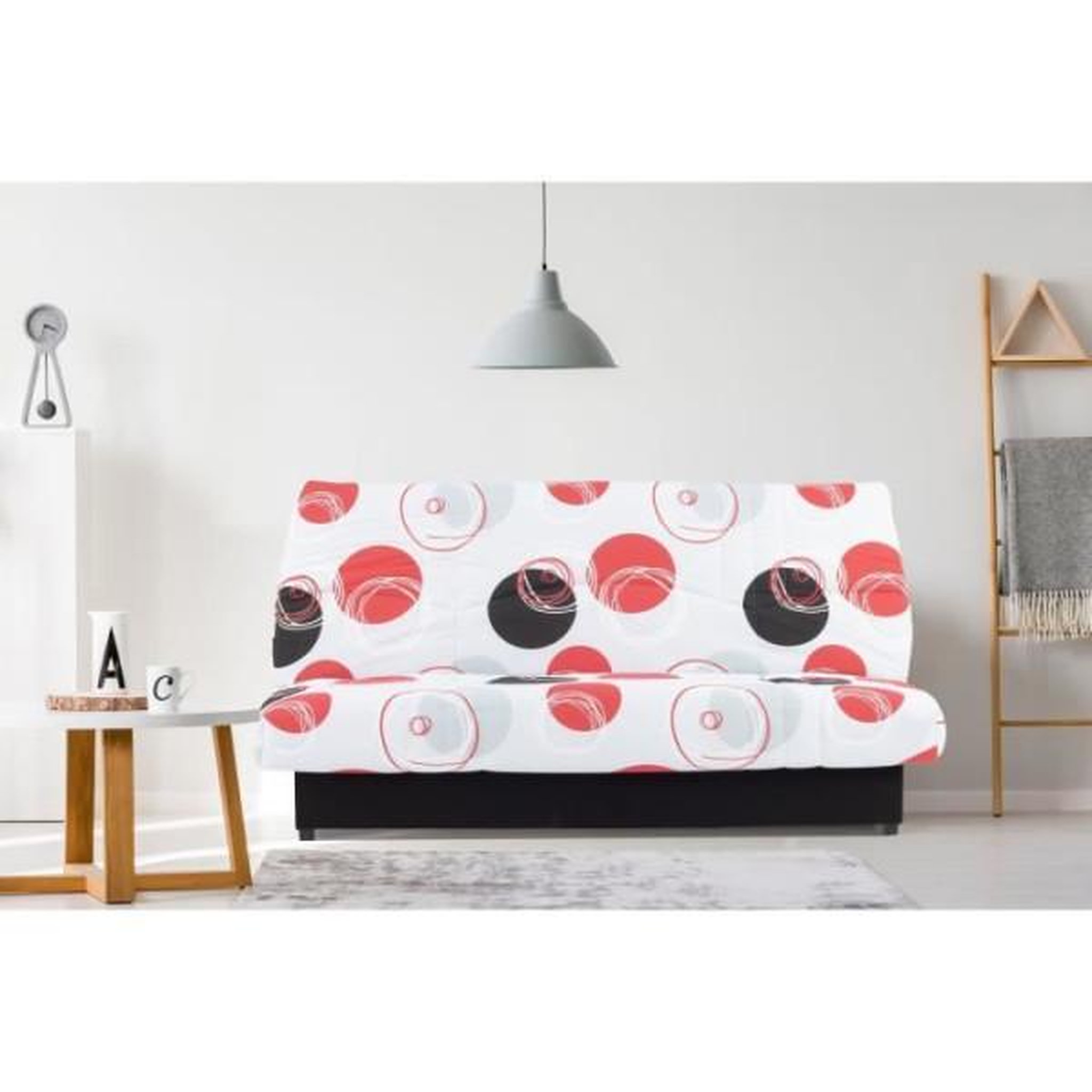 Voir la diapositive 2 : N/A Banquette clic-clac - 3 places - Planete Gris - 190 x 90 x 92 cm - PIXIE