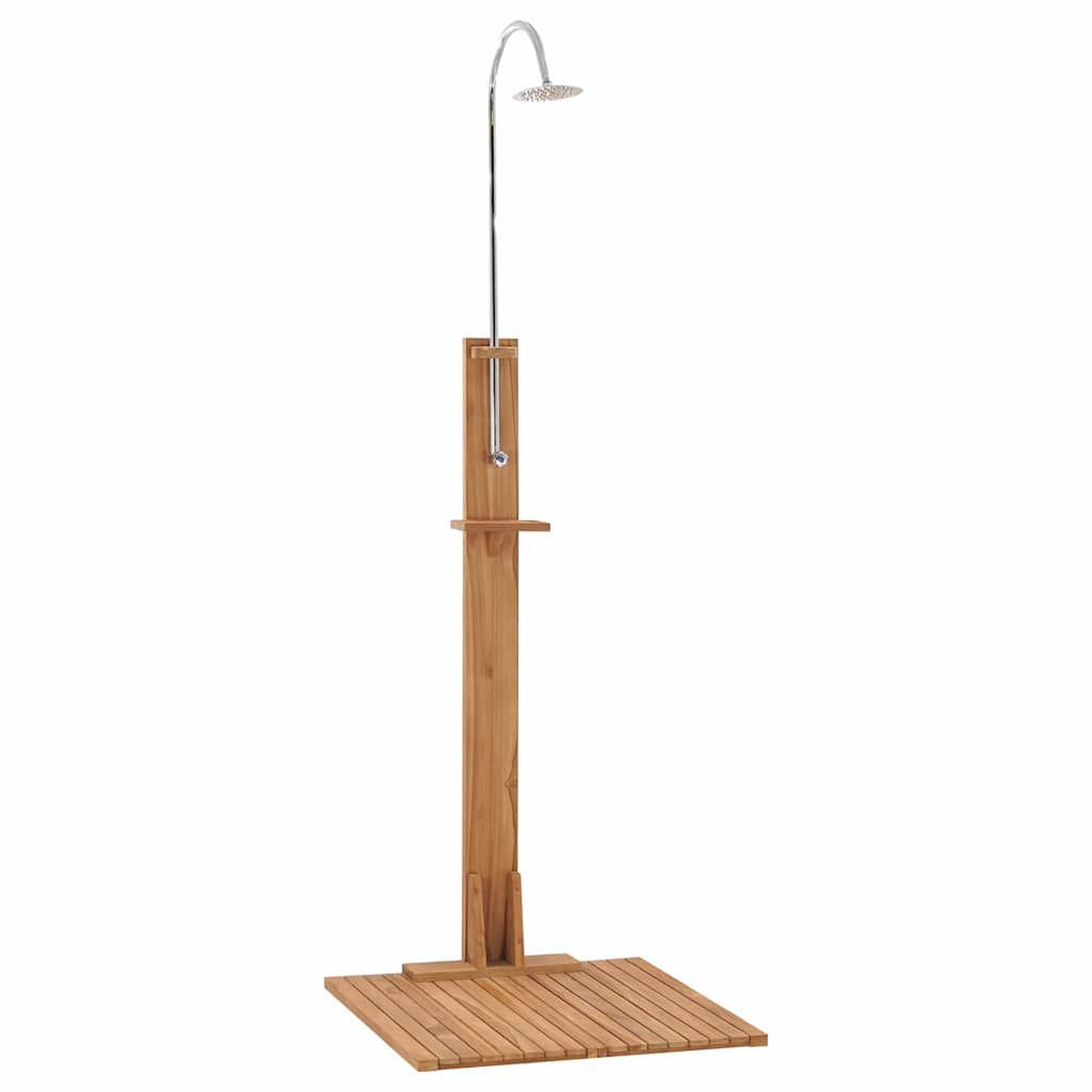 Voir la diapositive 3 : VIDAXL Douche de jardin 75x75x210 cm bois de teck solide