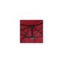Voir la diapositive 5 : KZ GARDEN Parasol de terrasse double Rouge Bordeaux 4.50 x 2.65 x H 2.40 Toile polyester TWIN KZ GARDEN