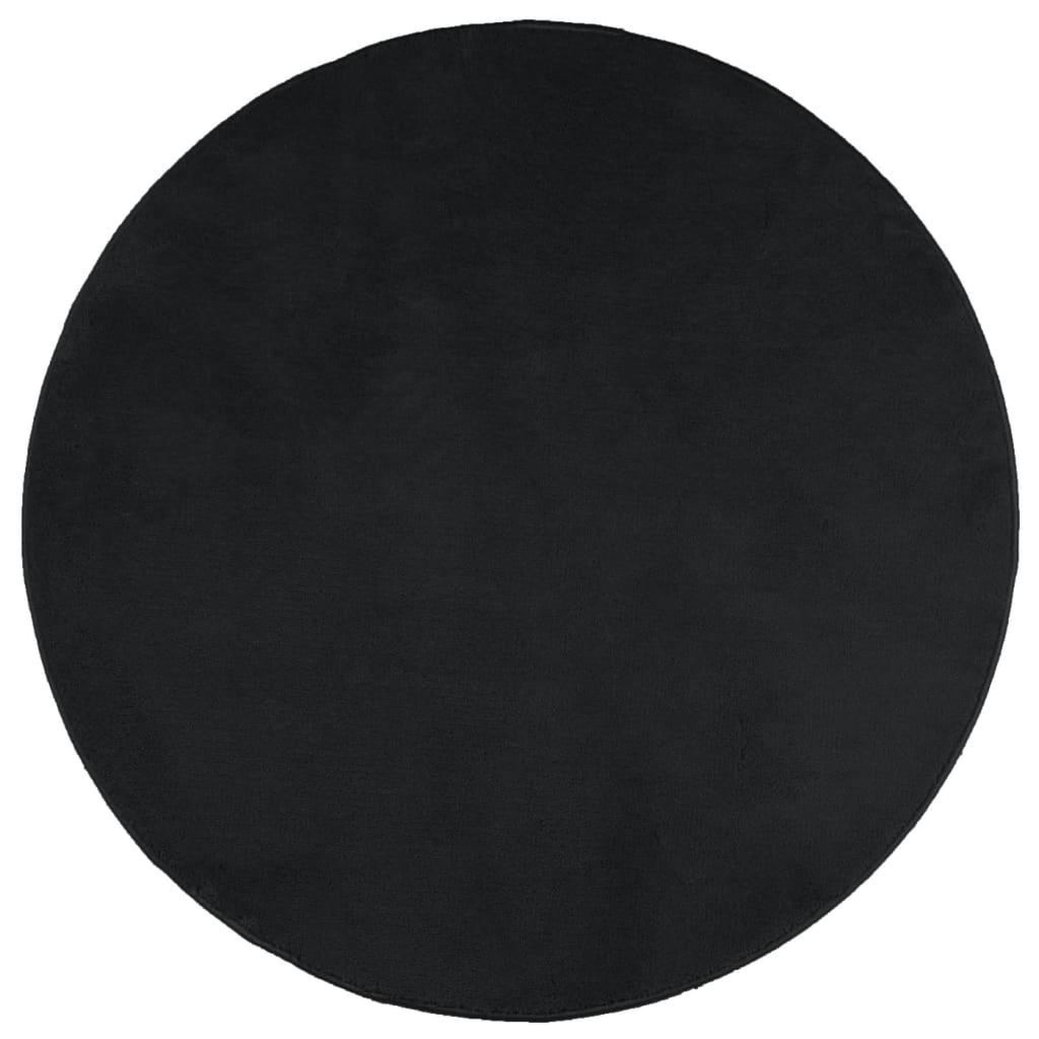 Voir la diapositive 2 : VIDAXL Tapis OVIEDO a poils courts noir Ø 200 cm