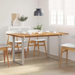 VIDAXL Table de salle a manger 154x80x76 cm Bois d'acacia solide
