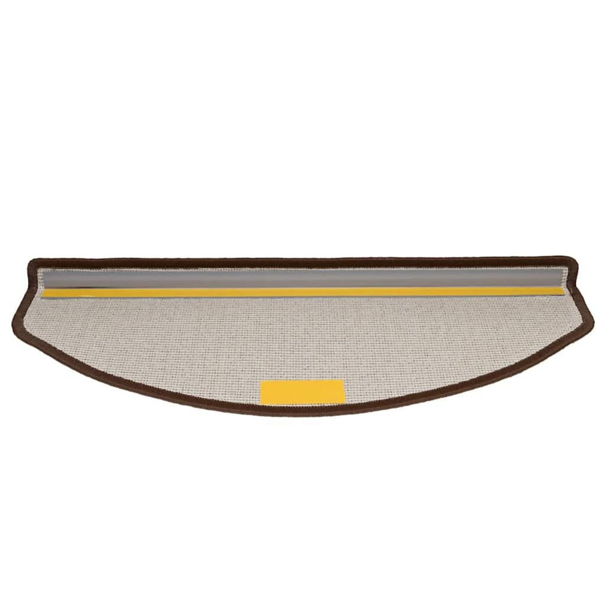 VIDAXL Tapis d'escalier 20 pcs marron cafe 65x24x4 cm