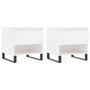 Voir la diapositive 2 : VIDAXL Tables basses 2 pcs blanc brillant 50x46x50cm bois d'ingenierie