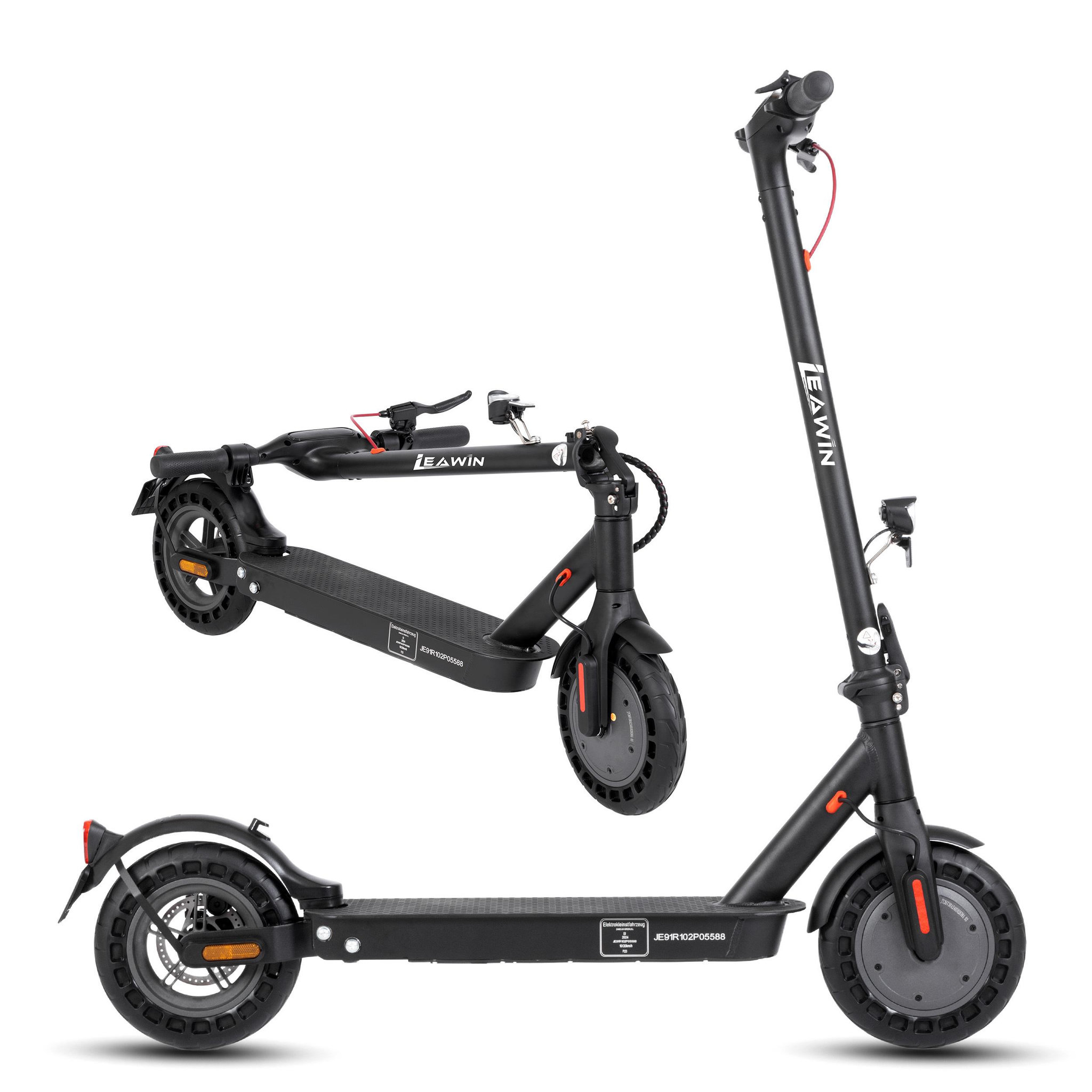 LEAWIN Trottinette électrique leawin e9t, 25 cm, vitesse max. 20 km/h, contrôle via application