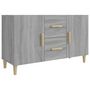 Voir la diapositive 2 : VIDAXL Buffet sonoma gris 100x36x60 cm bois d'ingenierie