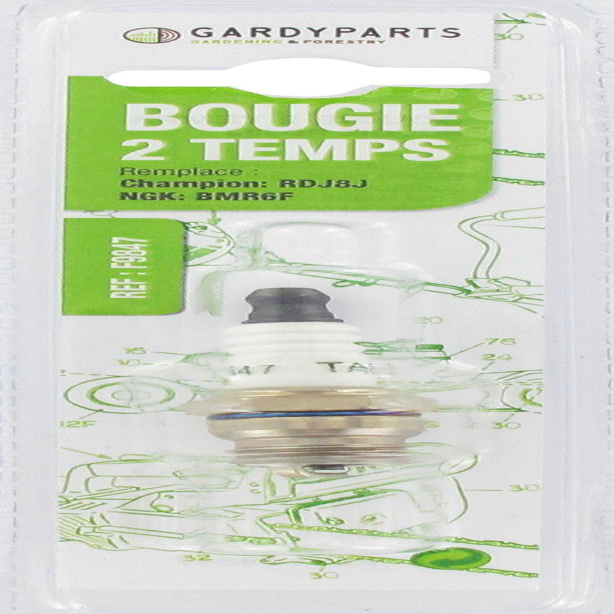 CENTRALE BRICO Bougie d'allumage adaptable sous coque remplace RDJ8J - CNR8E, NGK: BMR6F