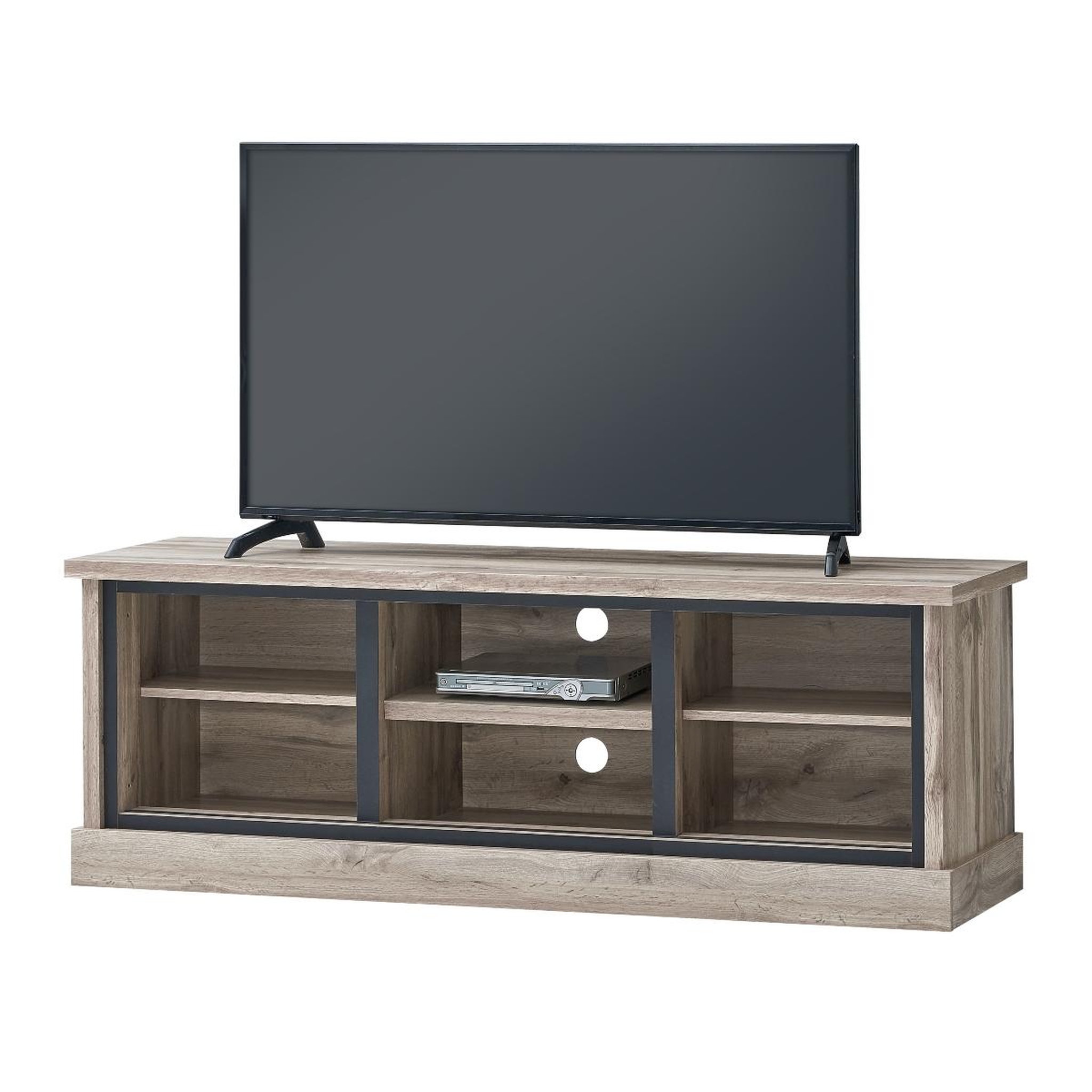 Voir la diapositive 3 : JLC KREATION Meuble tv 155cm chêne gris style industriel alicia