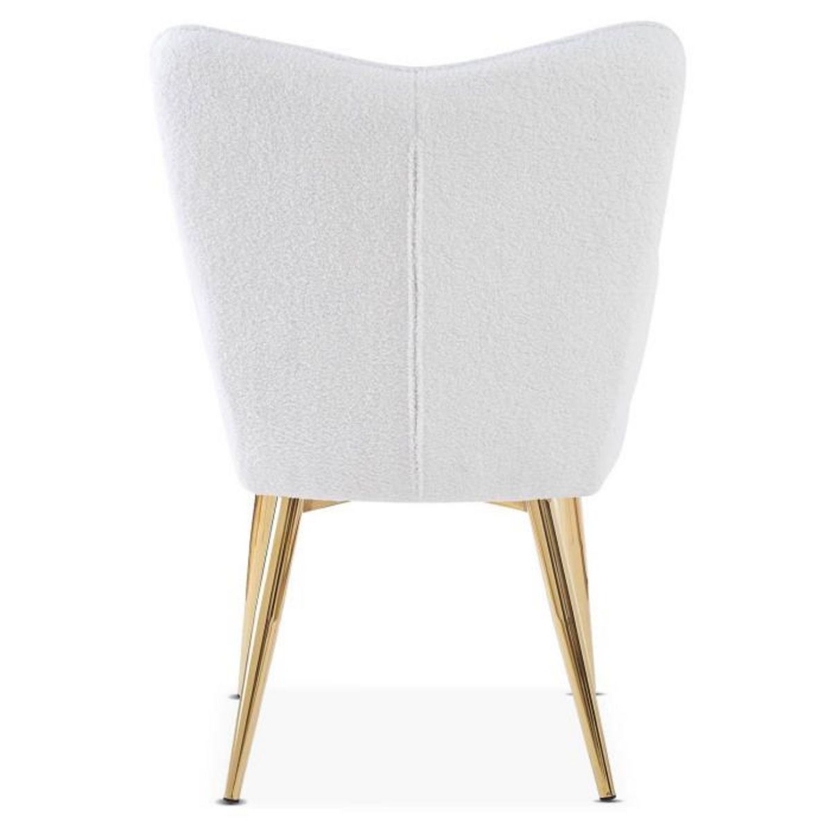 Paris Prix Fauteuil Scandinave Bouclette  Dolna  100cm Blanc