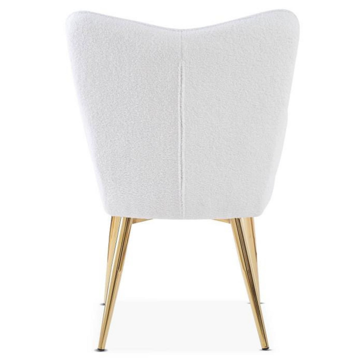 Paris Prix Fauteuil Scandinave Bouclette  Dolna  100cm Blanc