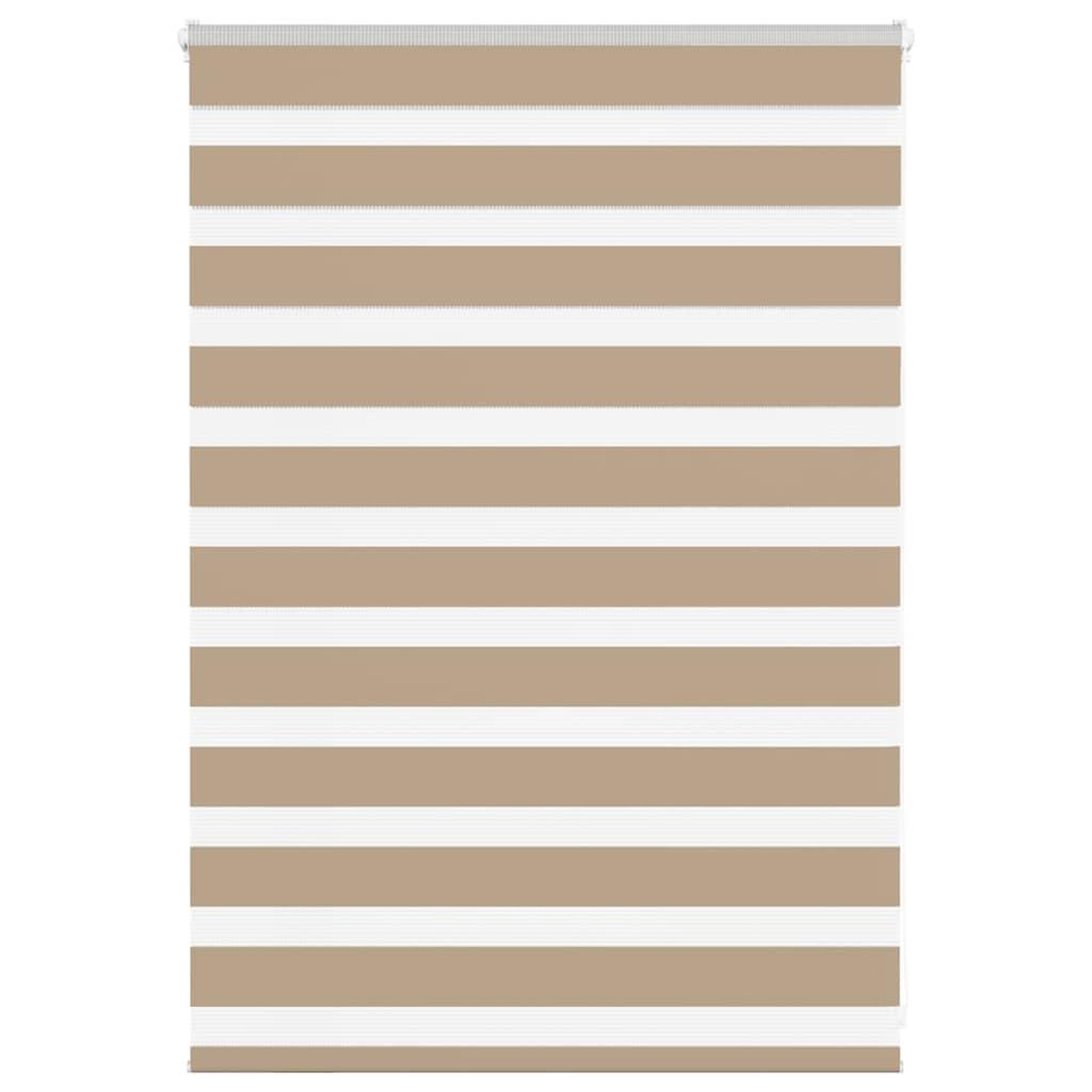 Voir la diapositive 3 : VIDAXL Store zebre marron sable largeur du tissu 90,9 cm polyester