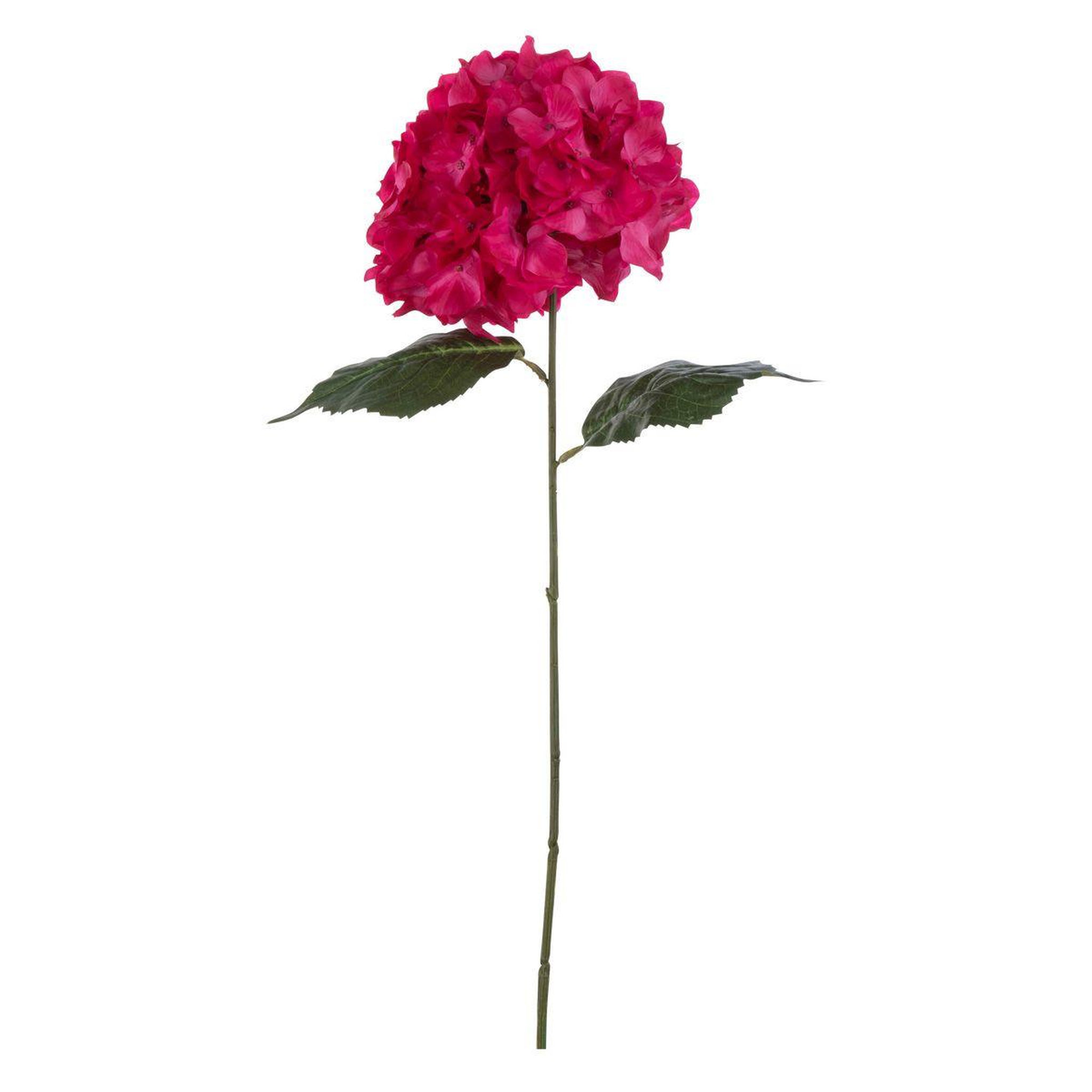 J-LINE Tige Fleur Artificielle  Hortensia  74cm Rose
