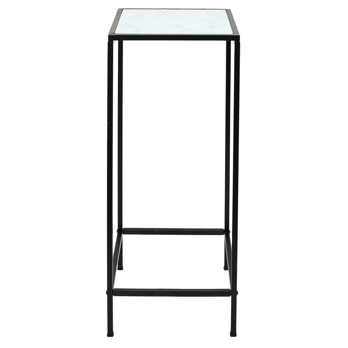 TOILINUX Sellette Felicity effet marbre - Blanc et noir