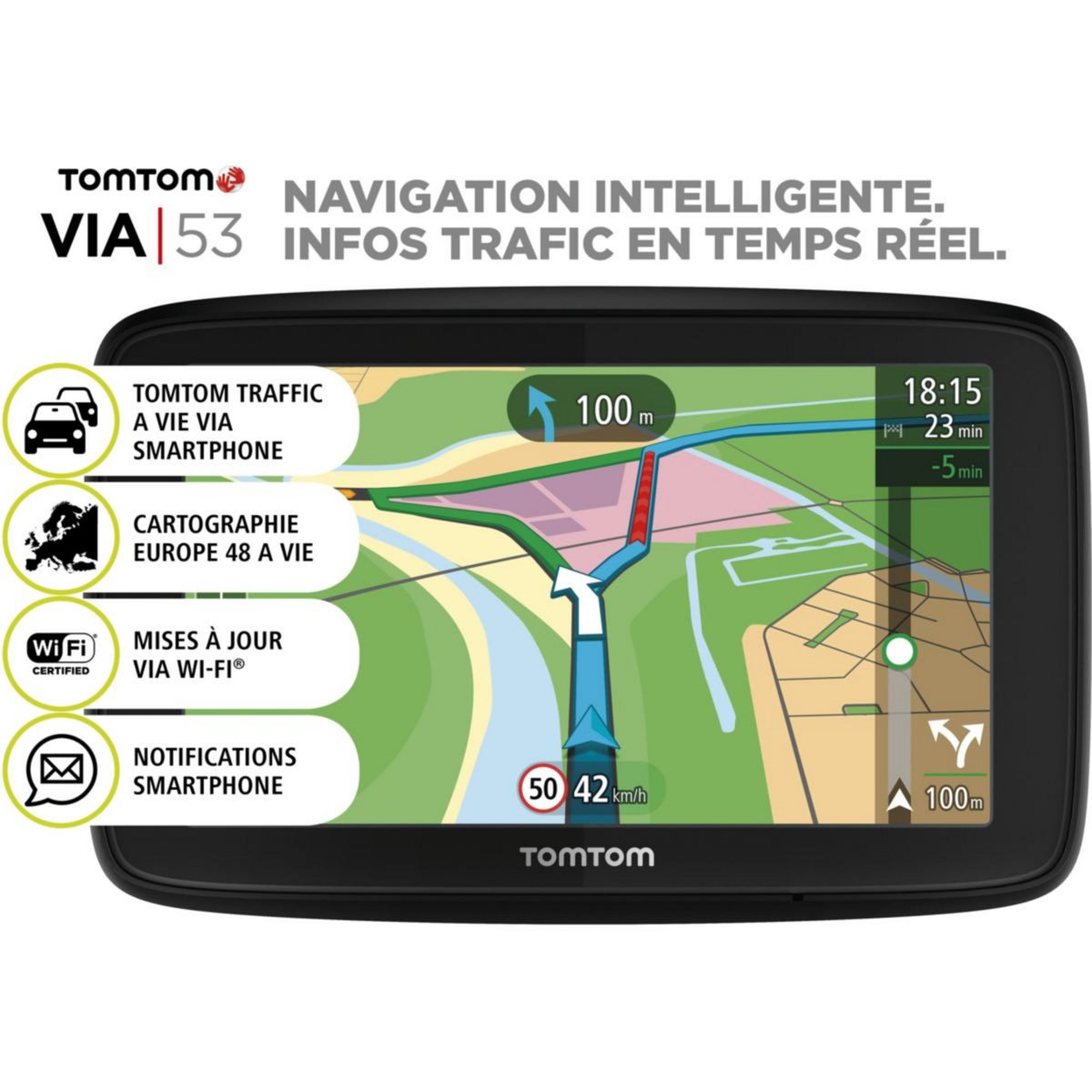 Tomtom GPS VIA 53 Europe 48 pays