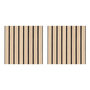 Voir la diapositive 1 : ATMOSPHERA Lot de 2 Panneaux Acoustiques Adhésifs Effet Bois  Ribo  30x30cm Marron
