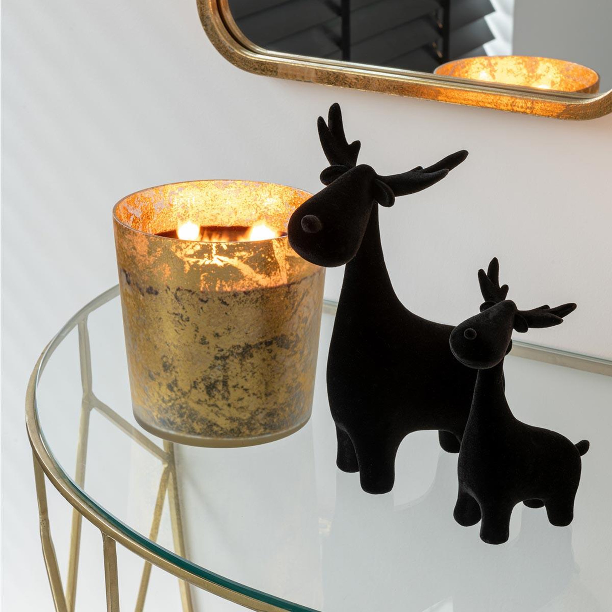Voir la diapositive 6 : J-LINE Bougie parfumée  m-chic  15cm oud & amber