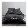 Voir la diapositive 3 : Today TODAY Parure de lit Coton Love - 2 personnes - 240 x 260 cm - Imprime Gris