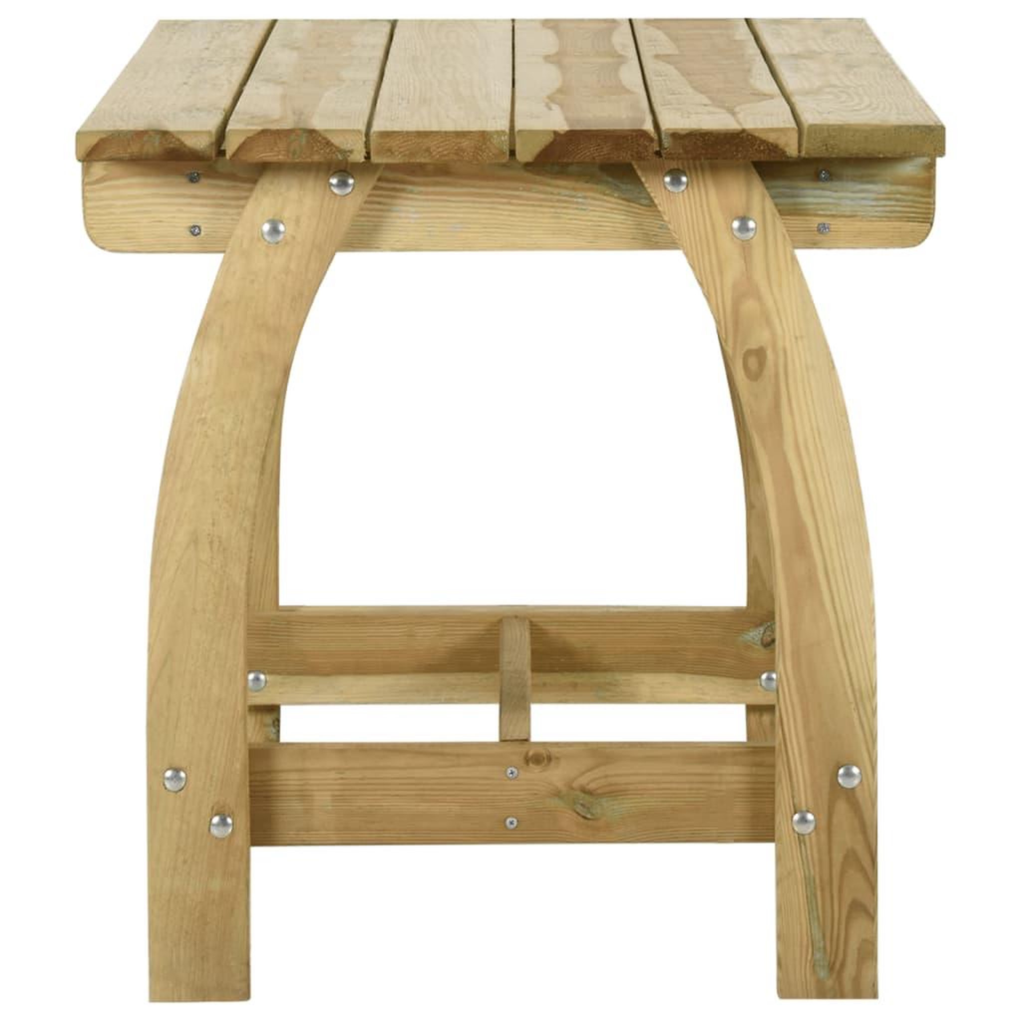 Voir la diapositive 3 : VIDAXL Table de jardin 110x74x75 cm Bois de pin impregne