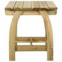 Voir la diapositive 3 : VIDAXL Table de jardin 110x74x75 cm Bois de pin impregne