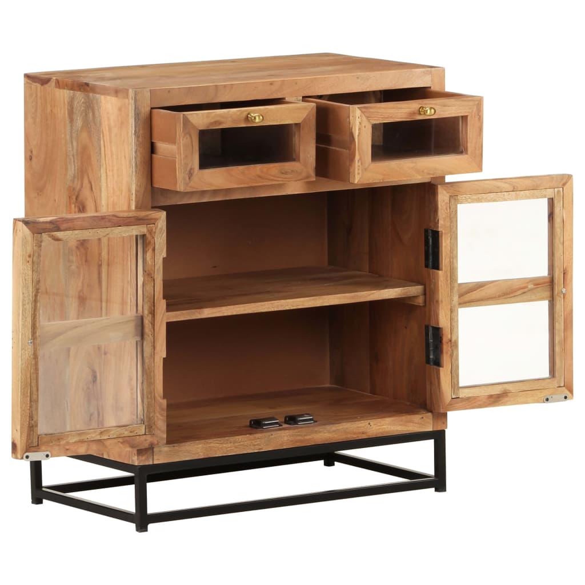 Voir la diapositive 4 : VIDAXL Buffet 60x35x70 cm Bois d'acacia massif