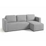 Voir la diapositive 3 : BEST MOBILIER Canopy - canapé d'angle réversible - 4 places - convertible avec coffre - en tissu texturé