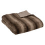 Voir la diapositive 1 : ATMOSPHERA Plaid imitiation fourrure Grizzli - 230x180 cm - Marron
