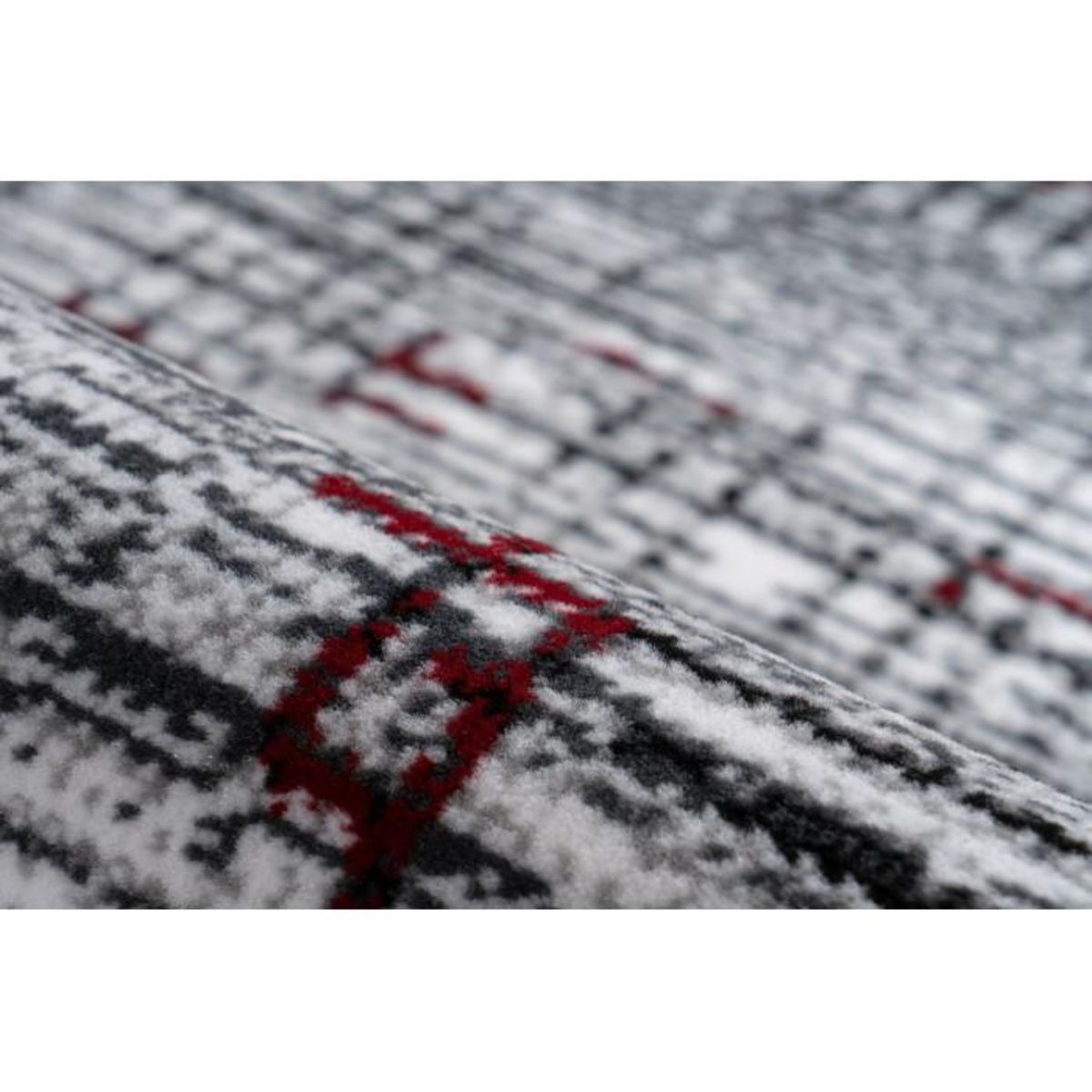 Paris Prix Tapis Vintage à Poils Courts  Vancouver III  Rouge