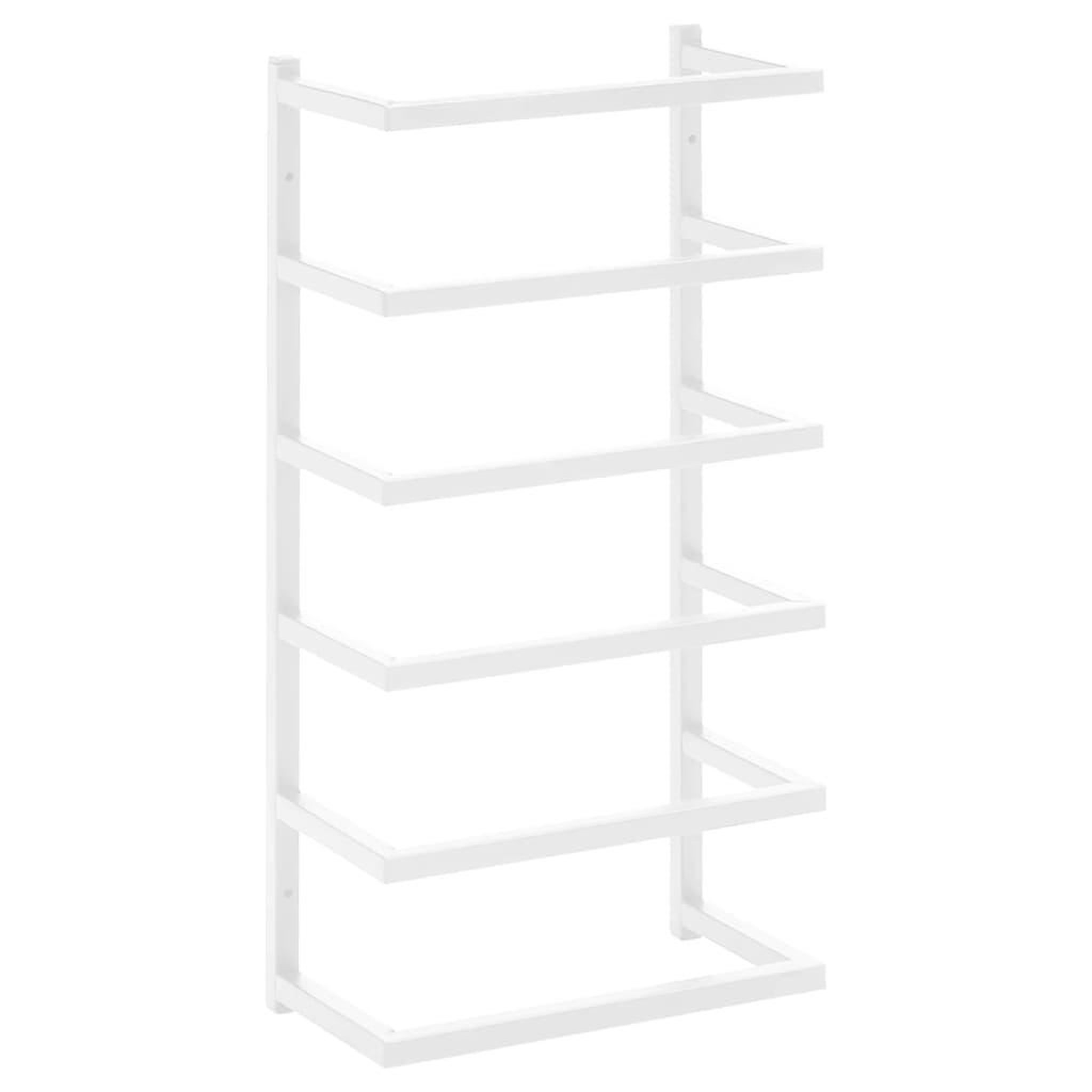 Voir la diapositive 2 : VIDAXL Porte-serviette Blanc 24x12x48 cm Acier