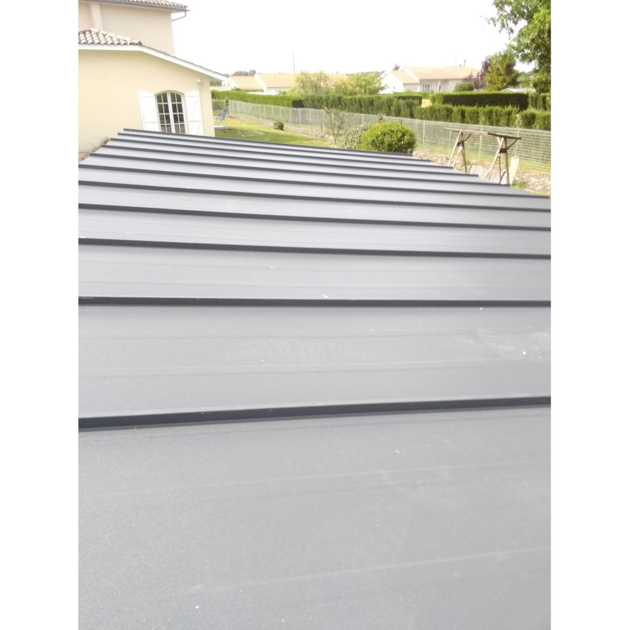 GREEN OUTSIDE Couverture plaques pour abris COLO - Acier - 18m²