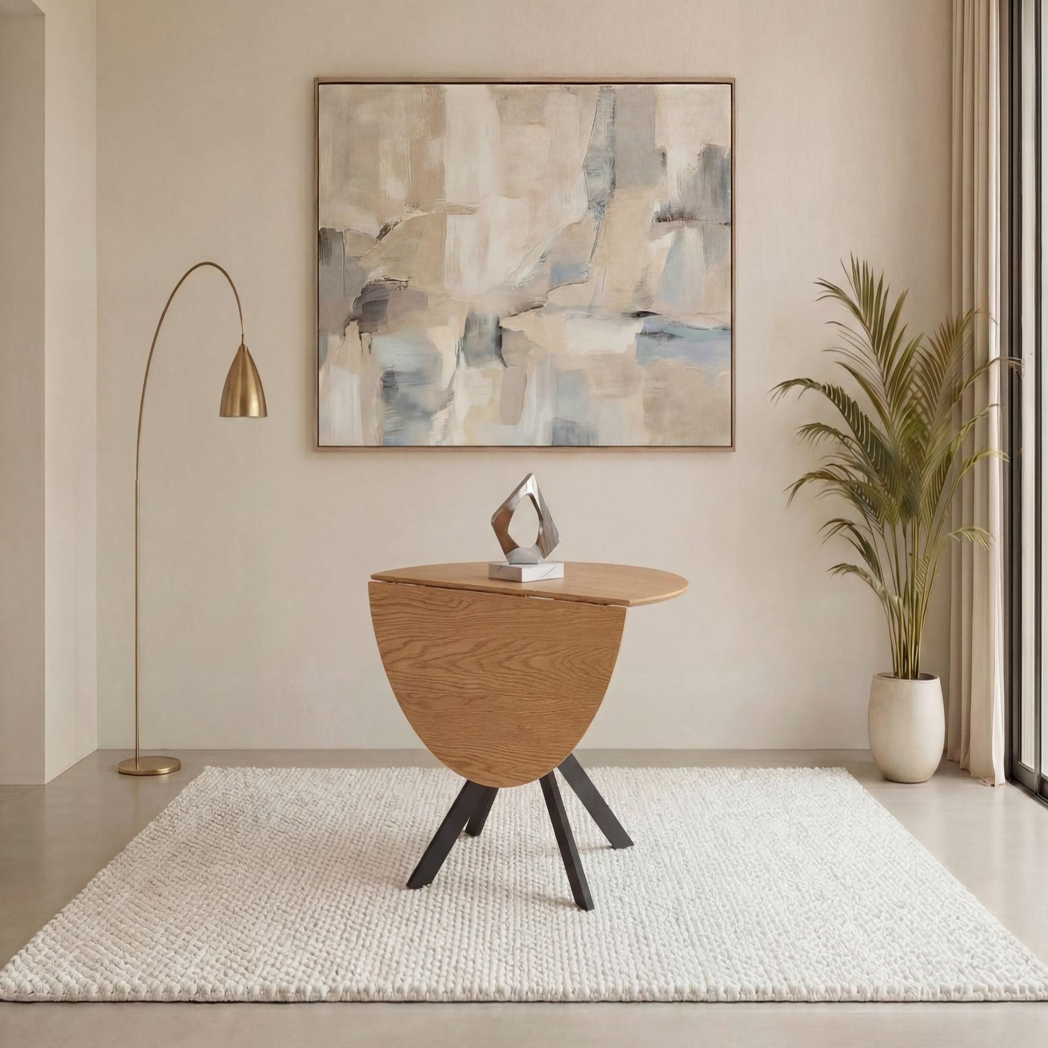 Voir la diapositive 5 : CASANOVA PARIS Riva - table à manger pliante ronde 110cmpieds en métal