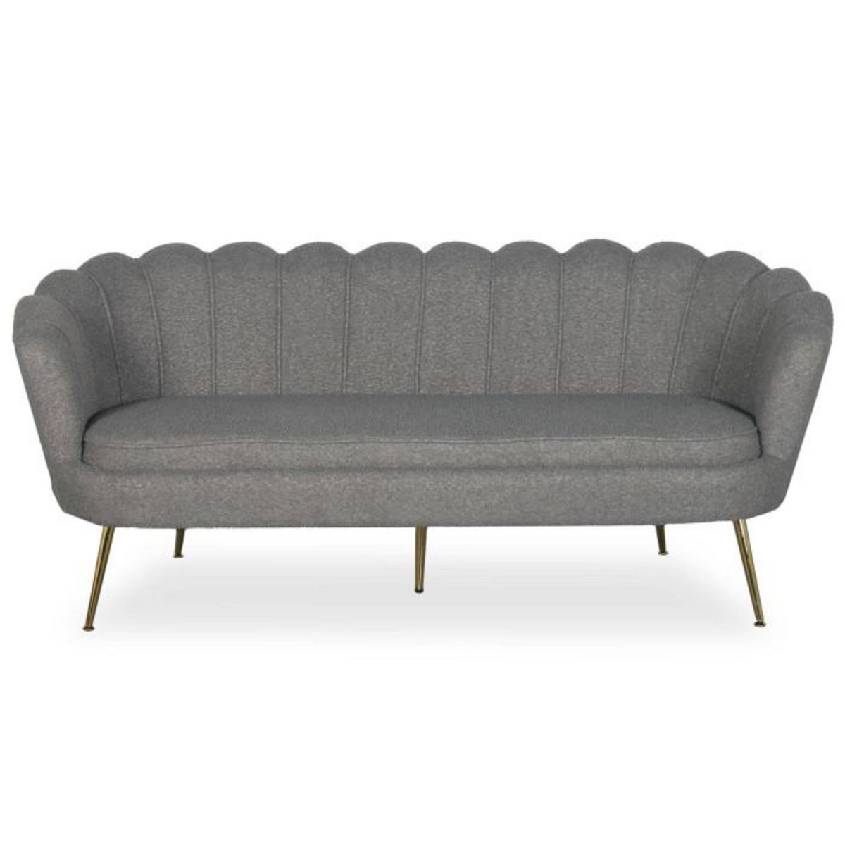 Paris Prix Canapé 3 Places en Bouclette  André  181cm Gris