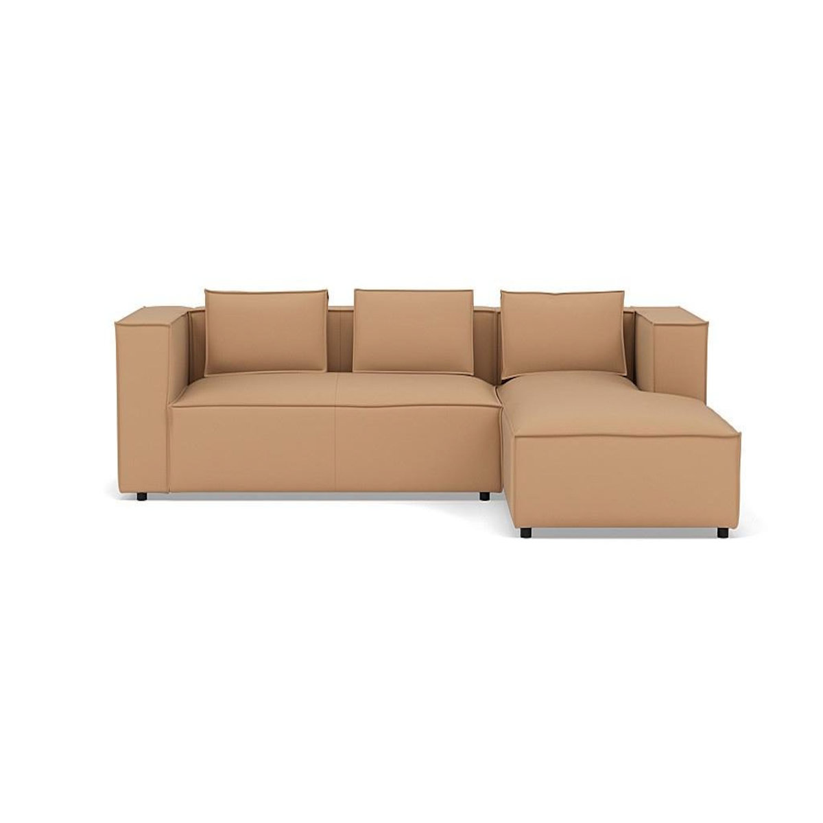 LISA DESIGN Stella - canapé d'angle droit 4 places en simili