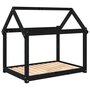 Voir la diapositive 2 : VIDAXL Lit pour chien Noir 101x70x90 cm Bois de pin solide