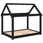 Voir la diapositive 2 : VIDAXL Lit pour chien Noir 101x70x90 cm Bois de pin solide