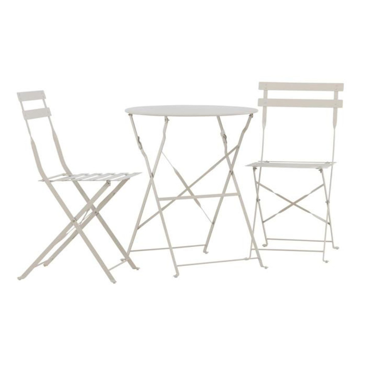 Paris Prix Ensemble Table de Jardin & 2 Chaises  Tao  71cm Beige