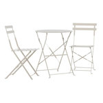 Paris Prix Ensemble Table de Jardin & 2 Chaises  Tao  71cm Beige