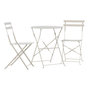 Voir la diapositive 1 : Paris Prix Ensemble Table de Jardin & 2 Chaises  Tao  71cm Beige