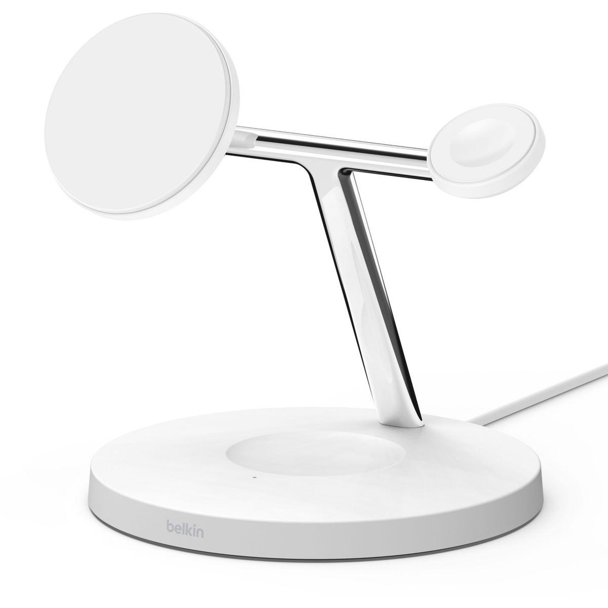 Belkin Chargeur induction Qi2 Blanc 3 en 1