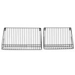 Paris Prix Lot de 2 Étagères Murales  Filaire  40cm Noir