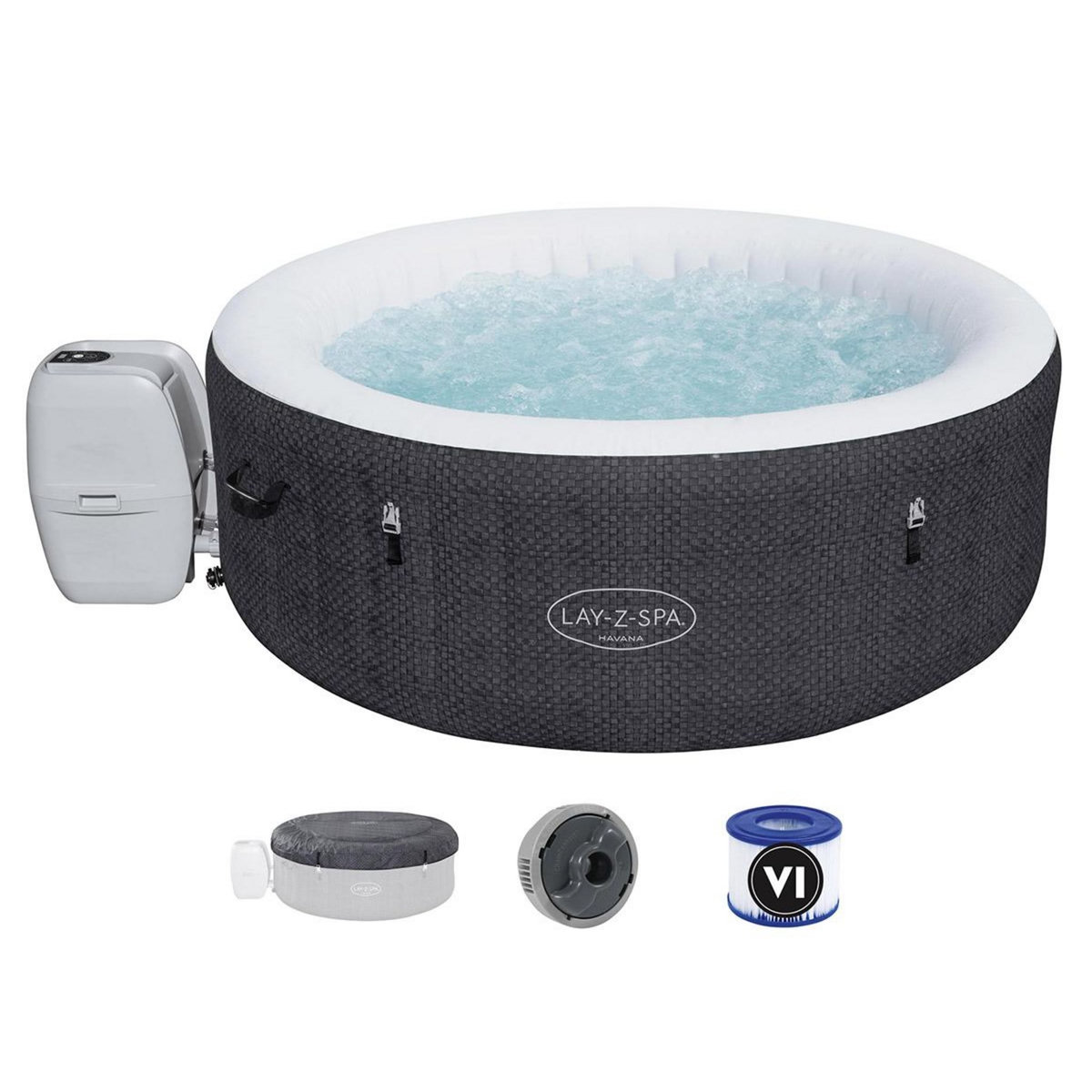 BESTWAY Spa gonflable Lay-Z-Spa Havana rond Airjet 2/4 places - Bestway