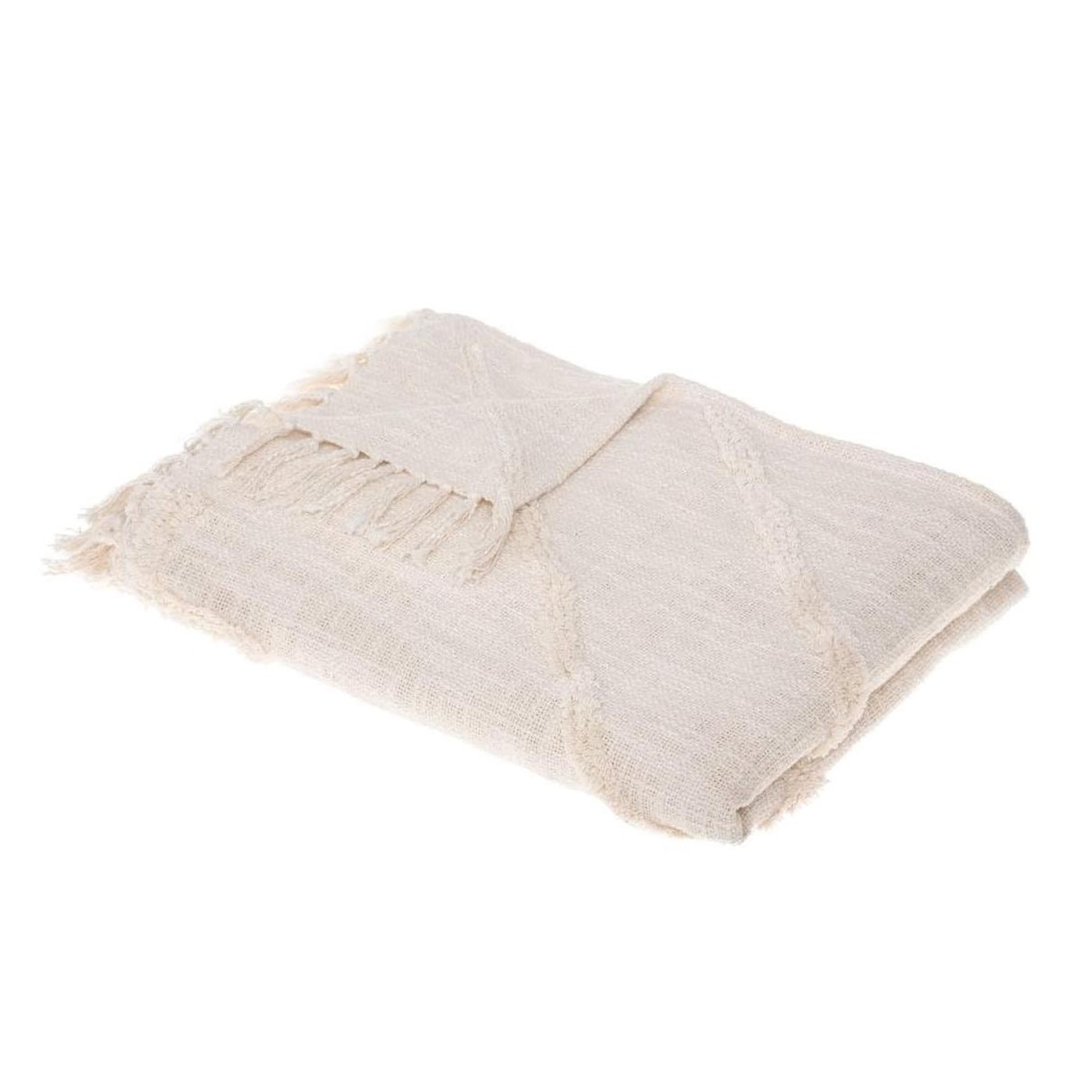 Voir la diapositive 1 : Eden Plaid jeté de lit ou fauteuil en coton tufté