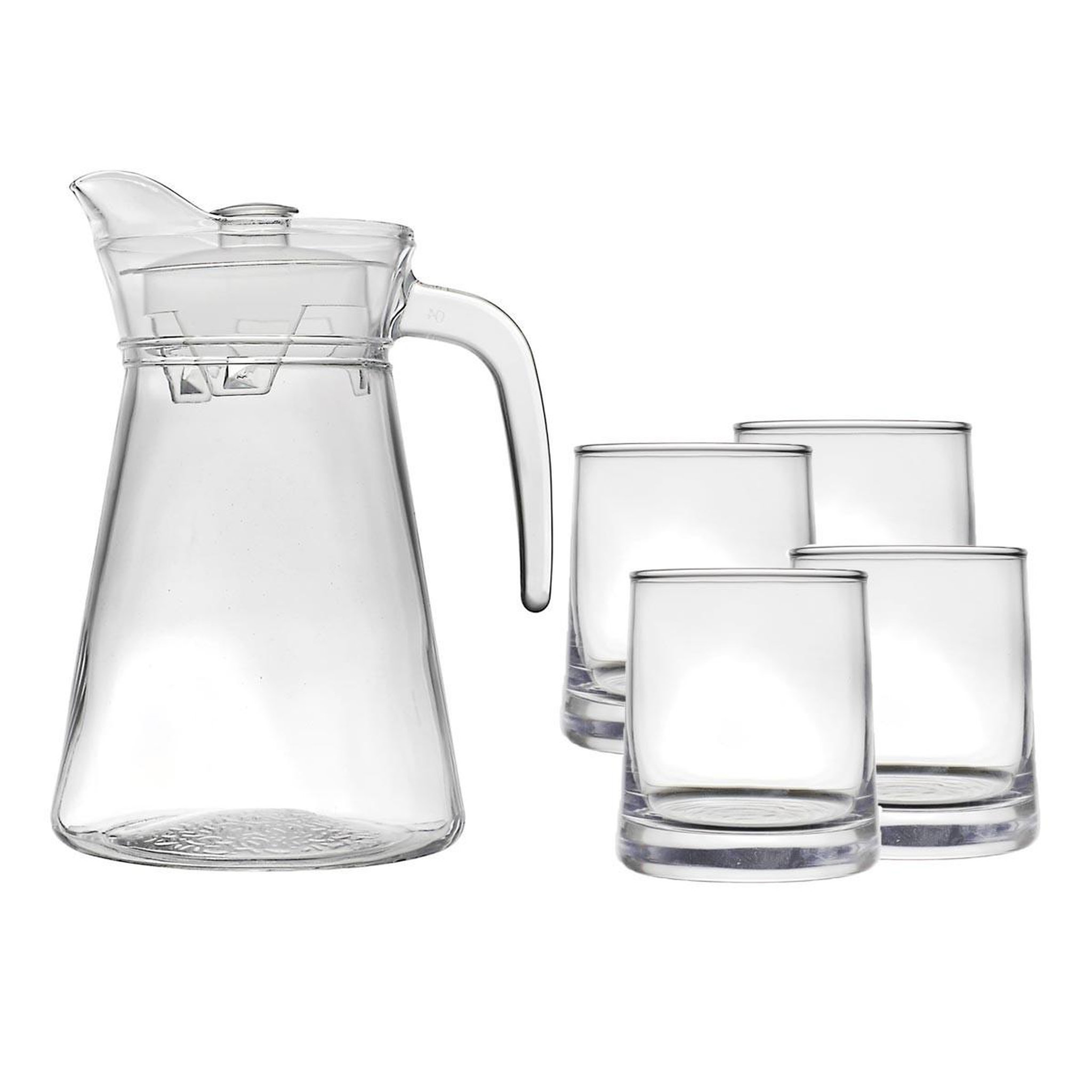 The Home Deco Factory Carafe & 4 verres  dolce vita  1,5l transparent