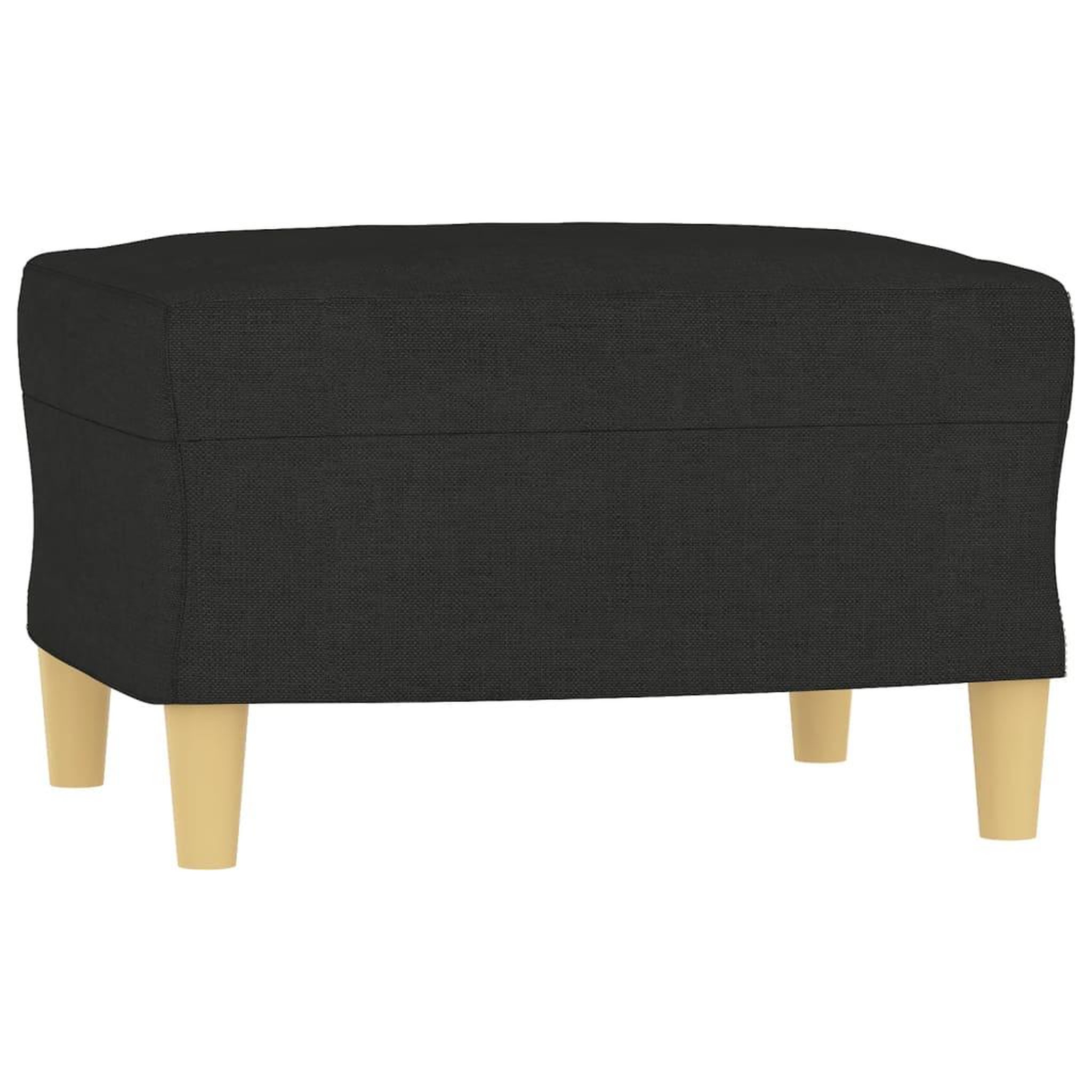 Voir la diapositive 5 : VIDAXL Ensemble de canapes 3 pcs avec coussins Noir Tissu