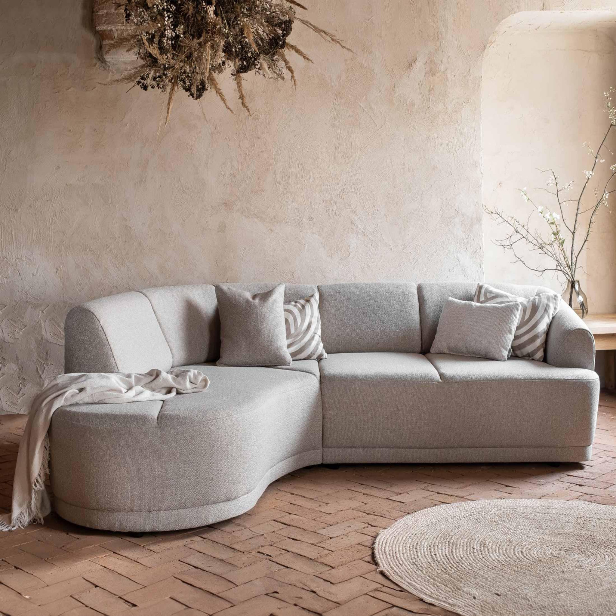 Voir la diapositive 6 : BEST MOBILIER Siena - canapé d'angle gauche - 5 places - en tissu