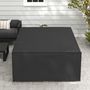 Voir la diapositive 5 : OUTSUNNY Housse de protection salon de jardin bâche etanche tissu oxford rectangulaire 222L x 155l x 67H cm noir